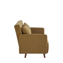 Drawer BELUSHI Canapé convertible 2 places en tissu pieds bois foncé