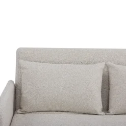 Drawer BELUSHI Canapé convertible 2 places en tissu bouclette pieds bois clair