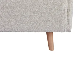 Drawer BELUSHI Canapé convertible 2 places en tissu bouclette pieds bois clair