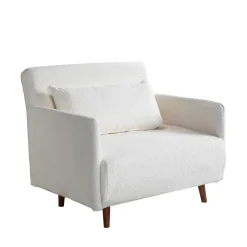 Drawer BELUSHI Fauteuil convertible en tissu bouclette