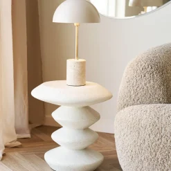 House Nordic BLACKBURN Table d'appoint ronde en fibre d'argile ø36cm
