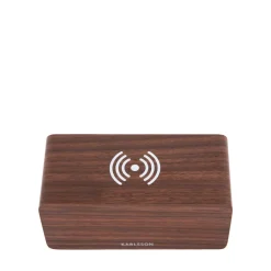 Karlsson BLOCK Réveil en bois avec chargeur téléphone