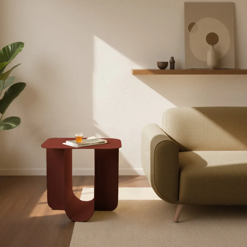 Drawer BLUM Table d'appoint en métal 45x40cm