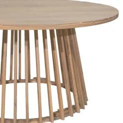 Drawer BORO Table à manger de jardin 6 personnes ronde en bois ø 150 cm