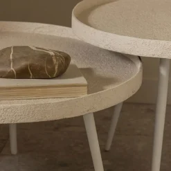 Woood BOUNDS Table basse ronde en métal ø58cm