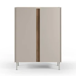 Drawer BOXY Buffet 2 portes en bois et métal H120cm