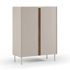 Drawer BOXY Buffet 2 portes en bois et métal H120cm
