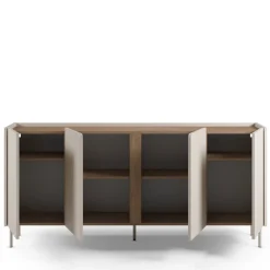Drawer BOXY Buffet 4 portes en bois et métal L180cm