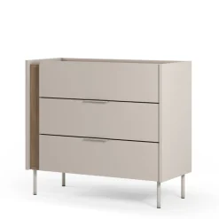 Drawer BOXY Commode 3 tiroirs en bois et métal