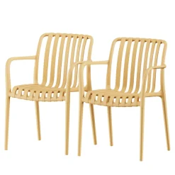 Drawer BRANO Lot de 2 fauteuils de jardin en résine