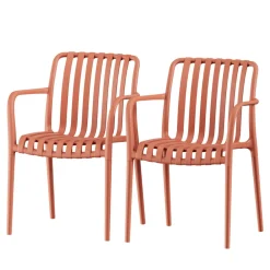 Drawer BRANO Lot de 2 fauteuils de jardin en résine