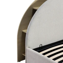 Drawer BRIE Lit coffre en tissu avec rangements intégrés 160x200cm