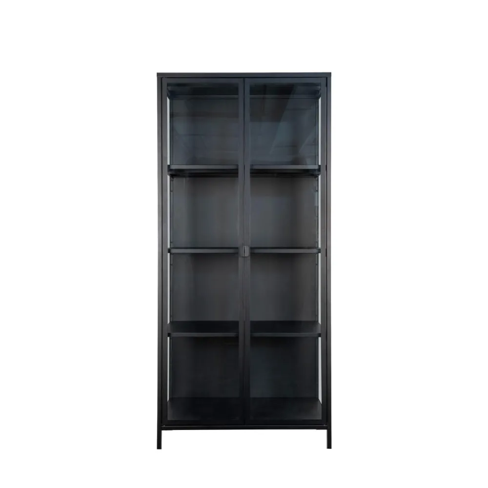 House Nordic BRISBANE Vaisselier en verre et métal H175cm