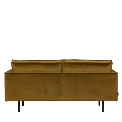 Woood BRONCO Canapé 3 places vintage en velours