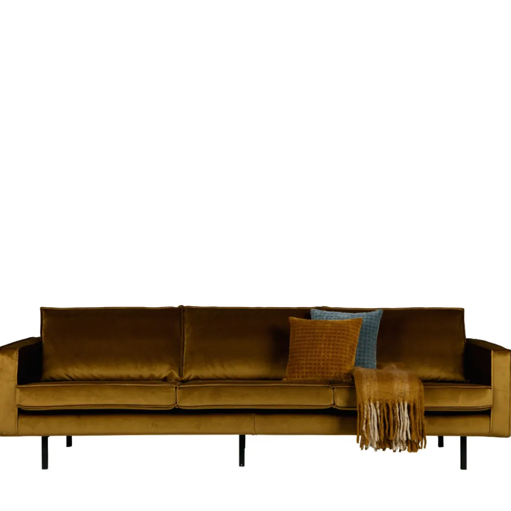 Woood BRONCO Grand canapé 4 places vintage velours
