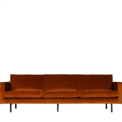 Woood BRONCO Grand canapé 4 places vintage velours