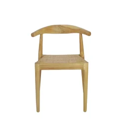 Drawer BUNGA Lot de 2 chaises en teck et cannage
