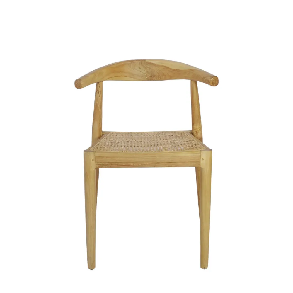 Drawer BUNGA Lot de 2 chaises en teck et cannage