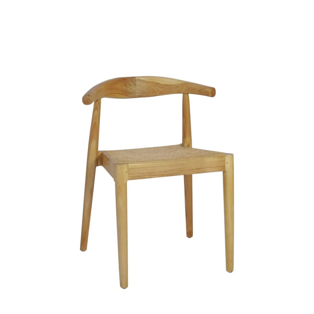 Drawer BUNGA Lot de 2 chaises en teck et cannage