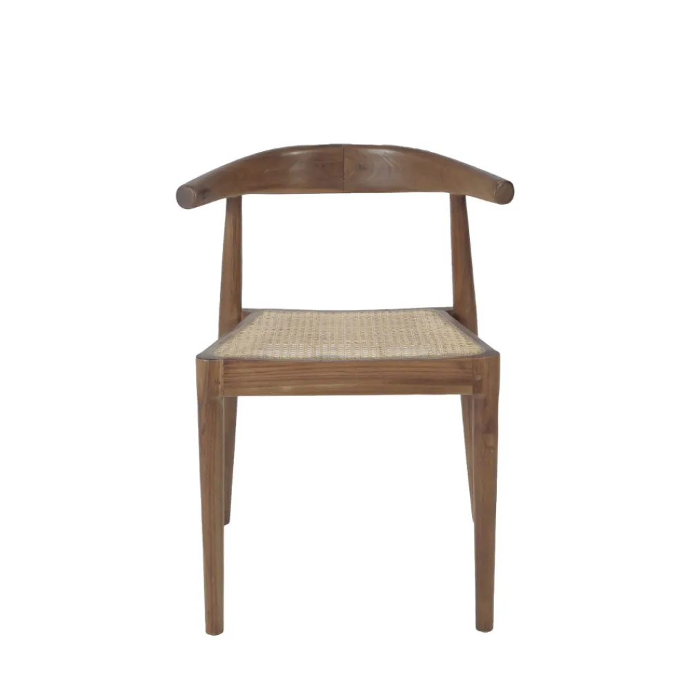Drawer BUNGA Lot de 2 chaises en teck et cannage