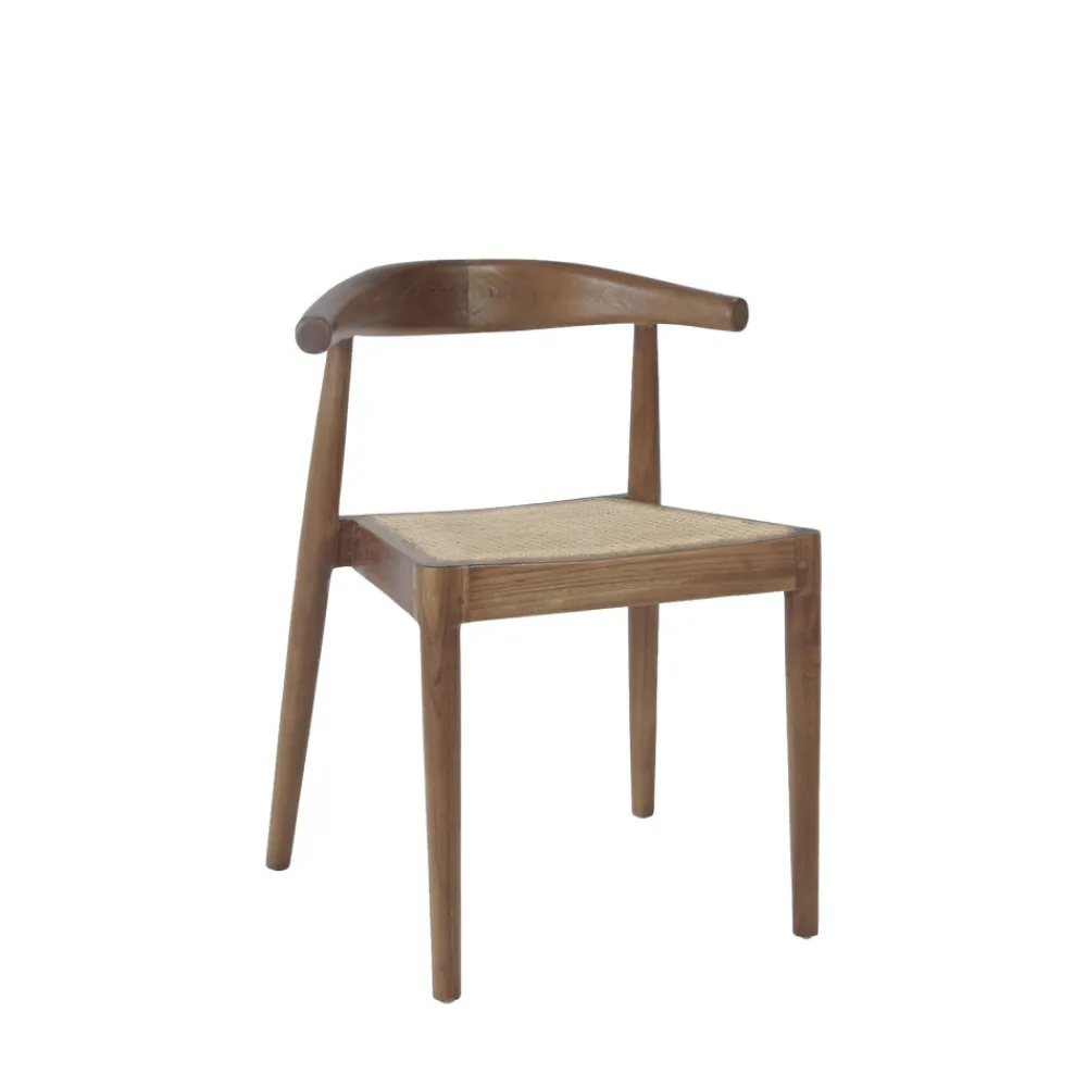 Drawer BUNGA Lot de 2 chaises en teck et cannage