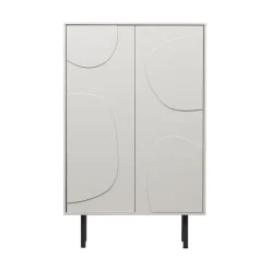 Woood CADIZ Buffet haut 2 portes en bois H135cm