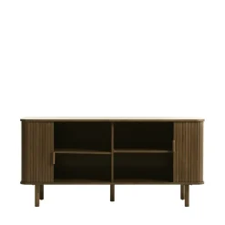 No name CALLAN Buffet aux portes coulissantes en bois strié L160cm