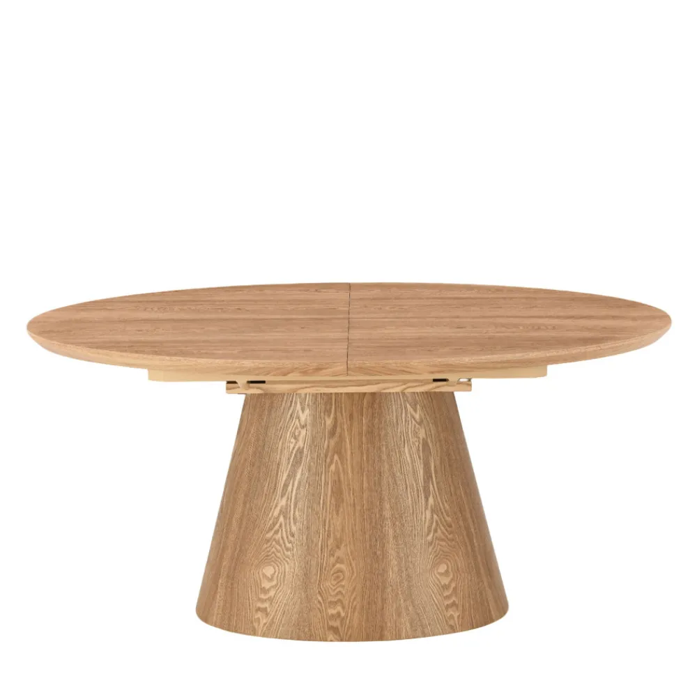 Drawer CAMI Table à manger extensible 6 à 8 personnes ovale en bois