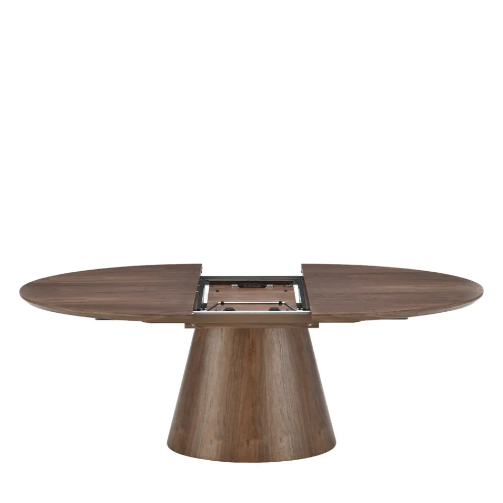 Drawer CAMI Table à manger extensible 6 à 8 personnes ovale en bois