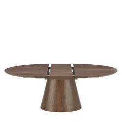 Drawer CAMI Table à manger extensible 6 à 8 personnes ovale en bois