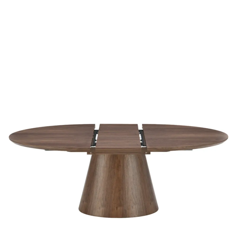 Drawer CAMI Table à manger extensible 6 à 8 personnes ovale en bois