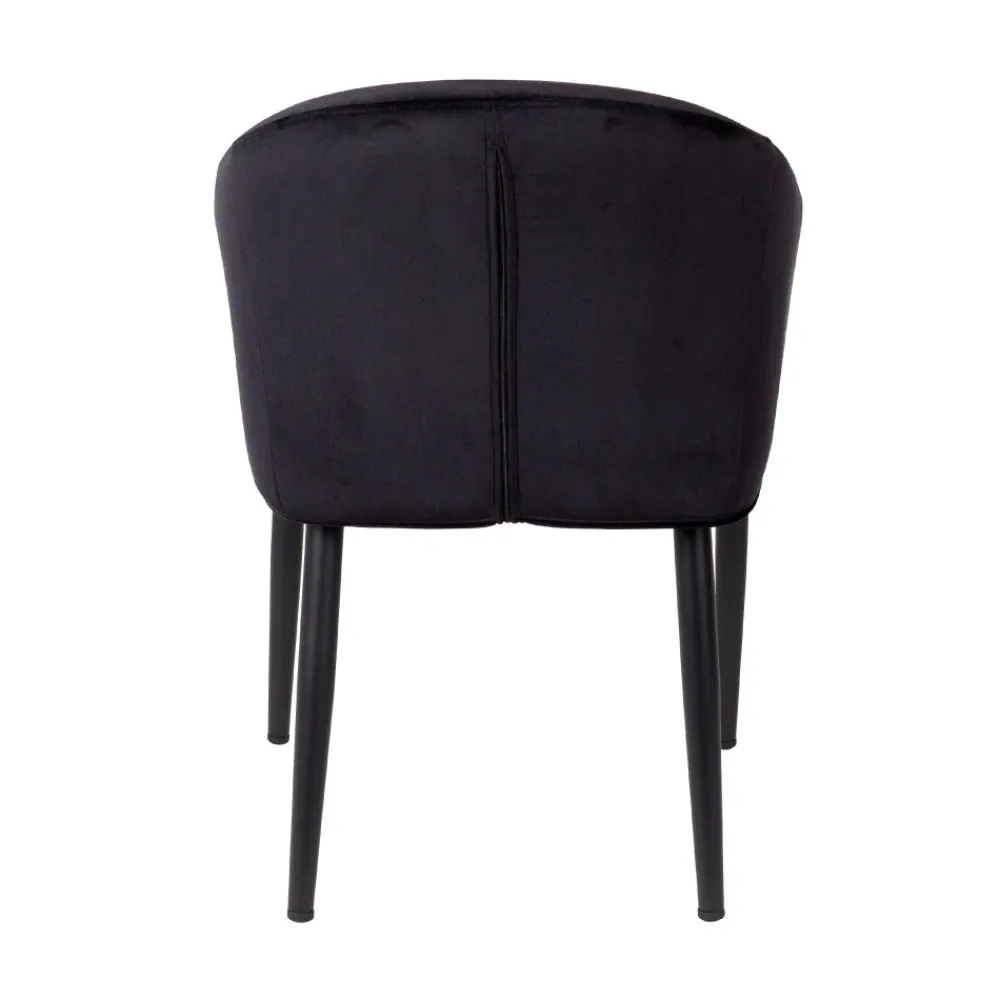 No name CATELYN Fauteuil de table design en velours