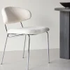 Venture Home CHICO Lot de 2 chaises en tissu bouclette et métal