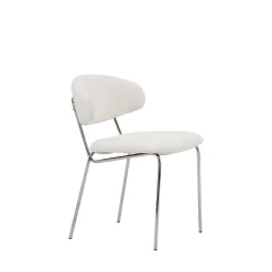 Venture Home CHICO Lot de 2 chaises en tissu bouclette et métal