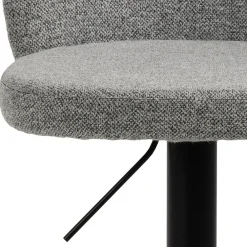 Drawer COLOBURA Tabouret de bar réglable en tissu et métal H55-80cm
