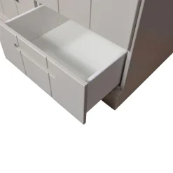 Woood CONNECT Armoire en pin 2 portes 2 tiroirs