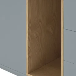 Teulat CORVO Buffet 1 porte 3 tirois en bois L136,8cm