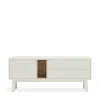 Teulat CORVO Meuble tv 1 porte 1 niche et tiroir en bois L140cm