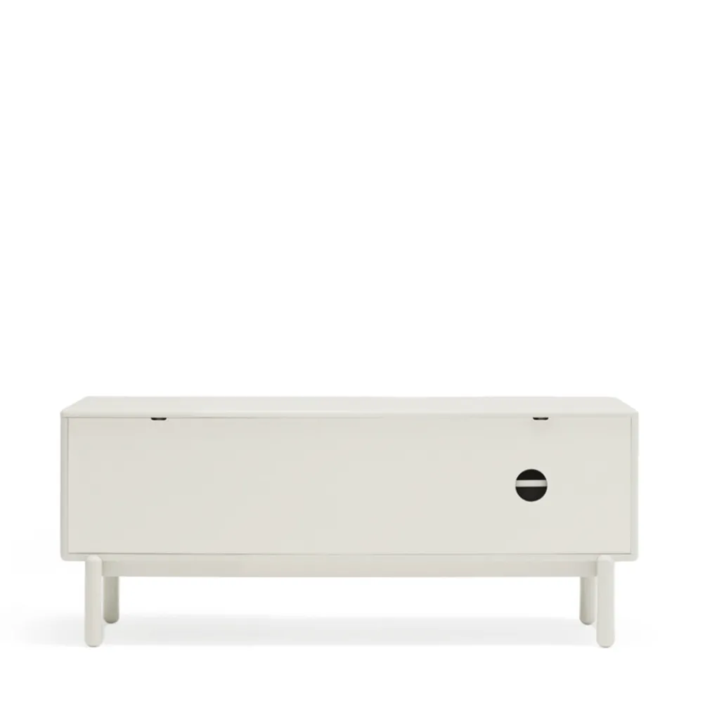 Teulat CORVO Meuble tv 1 porte 1 niche et tiroir en bois L140cm