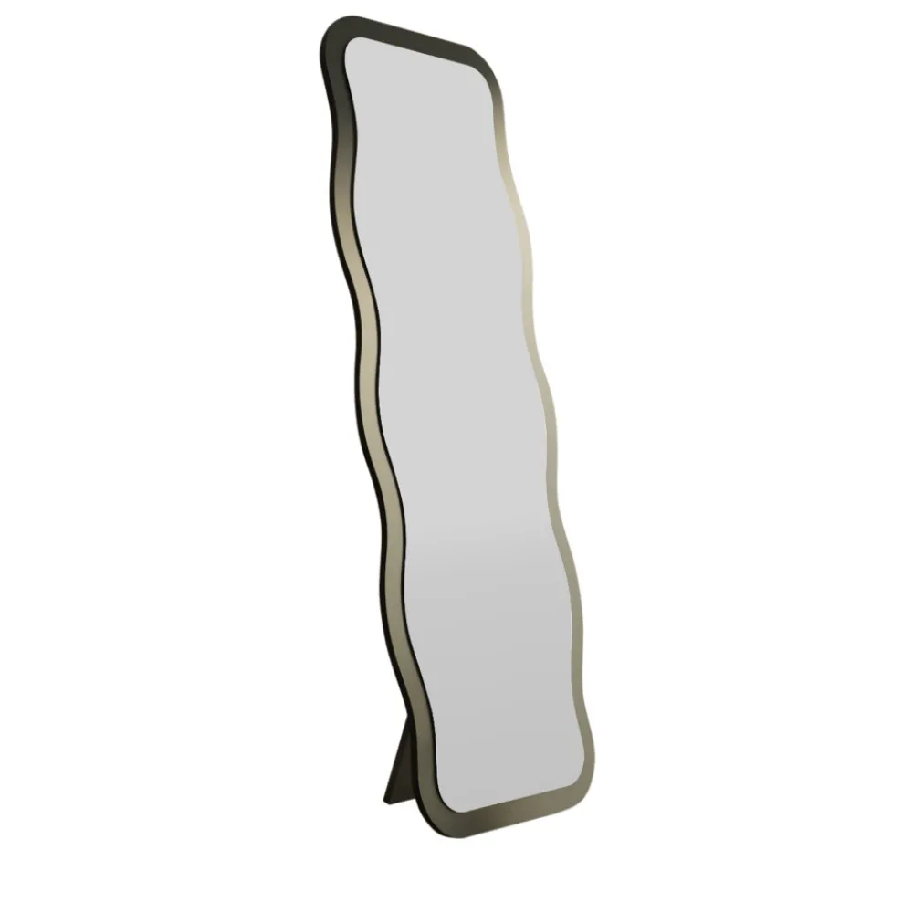 Drawer CURVI Miroir sur pieds en bois 50x160cm