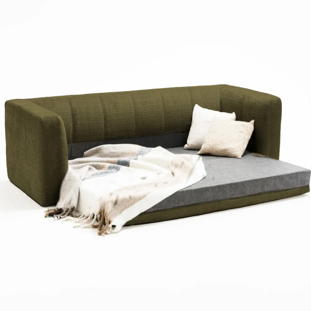 Drawer DANAE Canapé convertible 4 places en tissu chenille