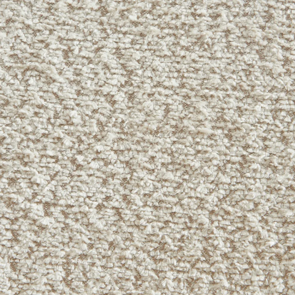 No name EMA Lot de 2 tabourets de bar en tissu bouclette et métal H66,5cm