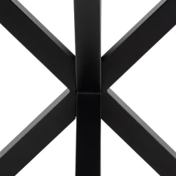 Drawer EURAME Table à manger 4 places ronde en céramique et métal