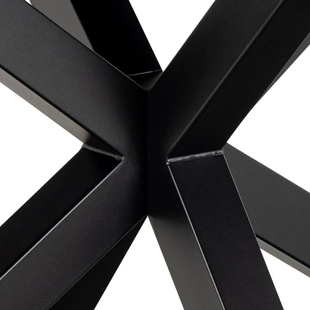 Drawer EURAME Table à manger extensible 6 à 8 places en céramique et métal 168-210x90cm