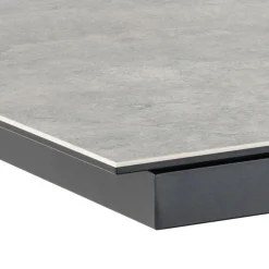Drawer EURAME Table à manger extensible 6 à 12 personnes en céramique et métal 200-240x100cm