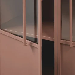Woood EXHIBIT Vitrine 2 portes en métal H170cm