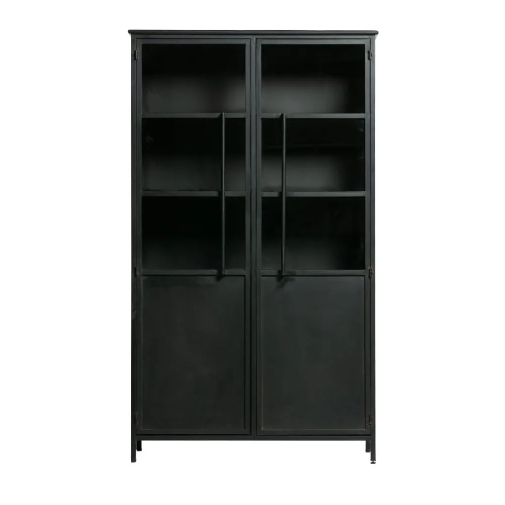Woood EXHIBIT Vitrine 2 portes en métal H170cm
