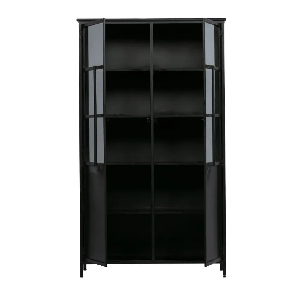 Woood EXHIBIT Vitrine 2 portes en métal H170cm