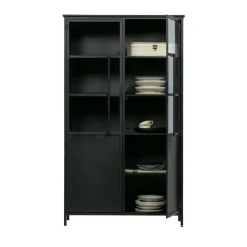 Woood EXHIBIT Vitrine 2 portes en métal H170cm