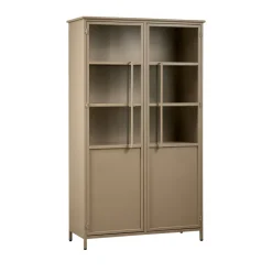 Woood EXHIBIT Vitrine 2 portes en métal H170cm